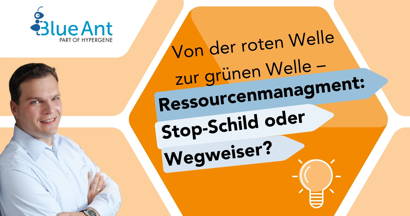 Titelbild Ressourcenmanagement Stop Schild Oder Wegweiser