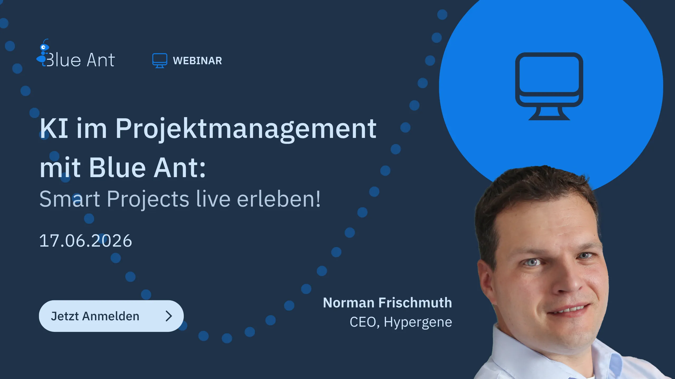 Webinar: KI im Projektmanagement mit Blue Ant: Smart Projects live erleben