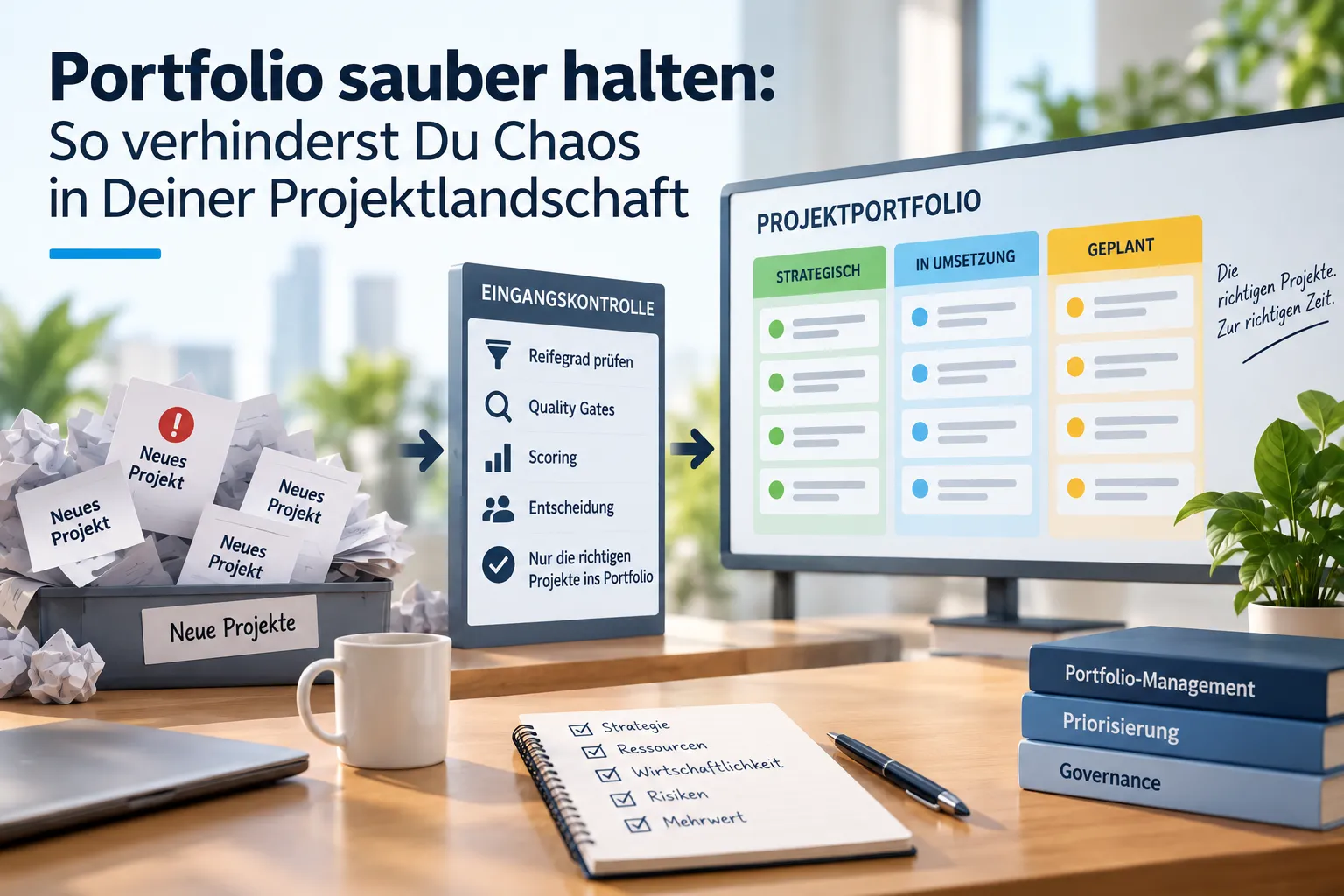 Portfolio sauber halten